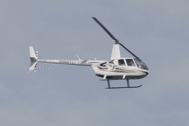 Robinson R-44 (N7103D) - Flying past Fitchburg, MA