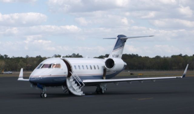 Canadair Challenger (N726MF) - on the ground at Gainesville, FL - 10 Mar 2015.