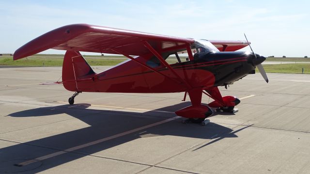 Piper PA-22 Tri-Pacer (N694AB) - Parking at F36 Cordell, Oklahoma. 