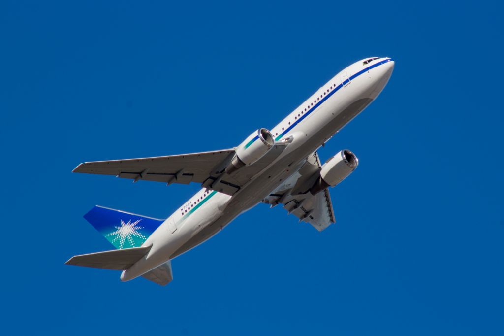 BOEING 767-200 (N767A) - Saudi Aramco Company plane leaving IAH JAN 3,2017.