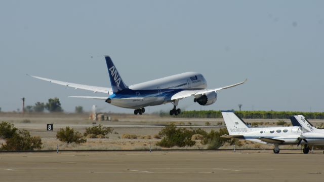 Boeing 787-8 (N787EX) - Takeoff on a test flight from KNYL.