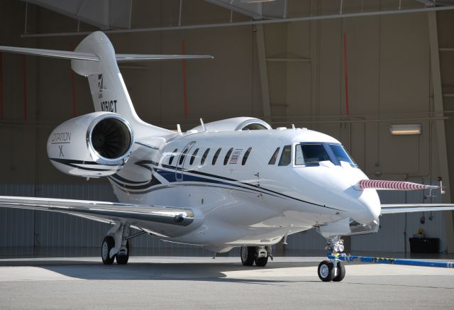 Cessna Citation X (N751CT) - CESSNA AIRCRAFT CO (EXPERIMENTAL) at KJQF for the announcement that Cessna Aircraft/Textron will be sponsoring Earnhardt Ganassi Racing driver, Jamie McMurray, during the NASCAR Sprint Cup Series in 2013 - 1/23/13