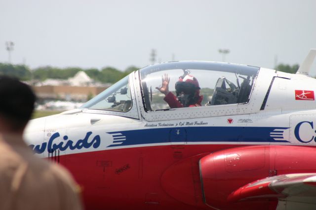 — — - Snowbirds Taxi Back in after a Show