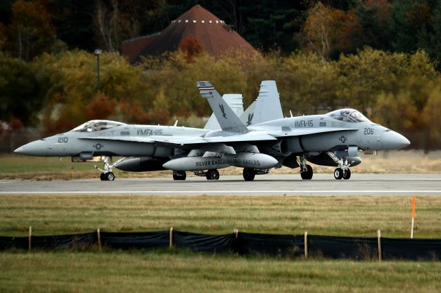 — — - Silver Eagles from the Marine Fighter Attack Squadron 115 (VMFA-115), Beaufort, SC.