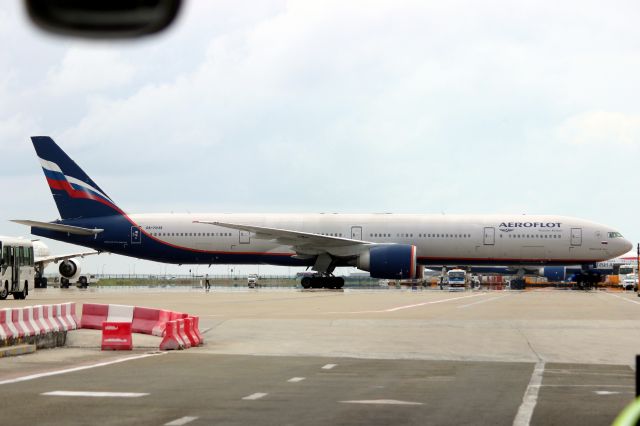 BOEING 777-300ER (RA-73138) - Awaiting pushback on 8-Jan-24 prior to operating flight AFL321 to UUEE.