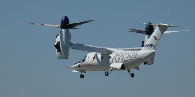 Bell BA-609 (N609PA) - Shortly after departure from the Leonardo Helo Facility is this 2011 AgustaWestland Tiltrotor Rotorcraft AW609 from the Spring of 2021.