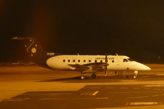 Embraer EMB-120 Brasilia (VH-ANN) - 13th July 2015: Embraer 120 in the deep of the night at Darwin Airport.