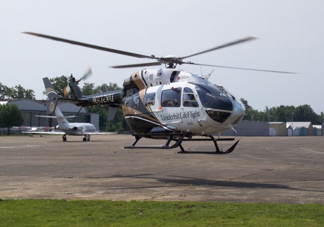 KAWASAKI EC-145 (N102VU) - Aircraft departing enroute to a medical response scene.