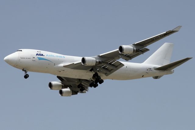 Boeing 747-400 (OO-THD) - Cargo flight on lease for El-AL cargo, fly in from Liege, Belgium, on 05/05/2018.