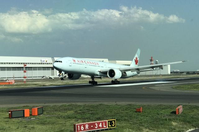 BOEING 777-300 (C-FIVS) - Landing Tokyo Haneda runway 34L