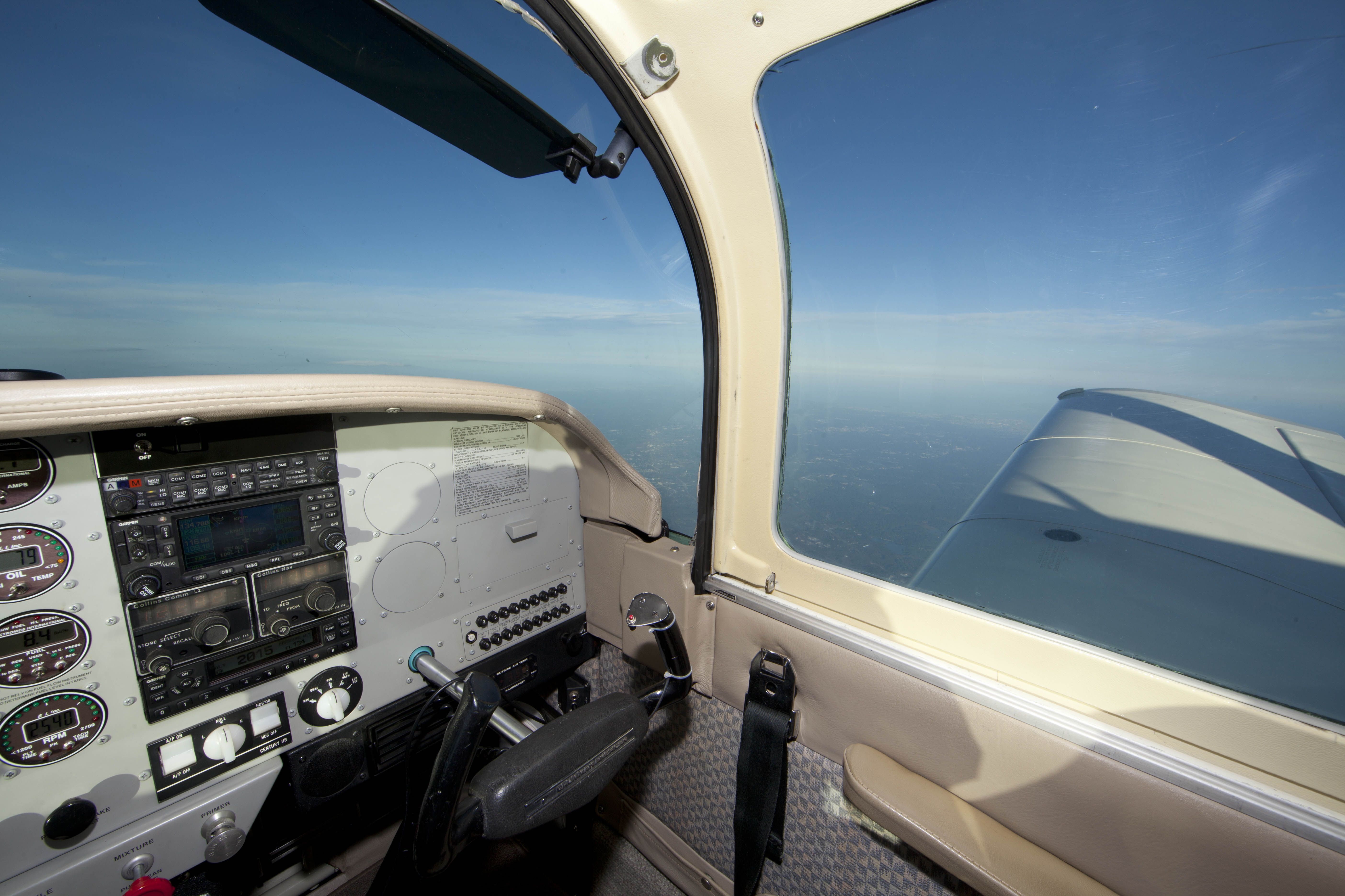 Grumman AA-5 Tiger (N28218) - Probably the best equipped Tiger in the country. 13,500ft en route to BHB.