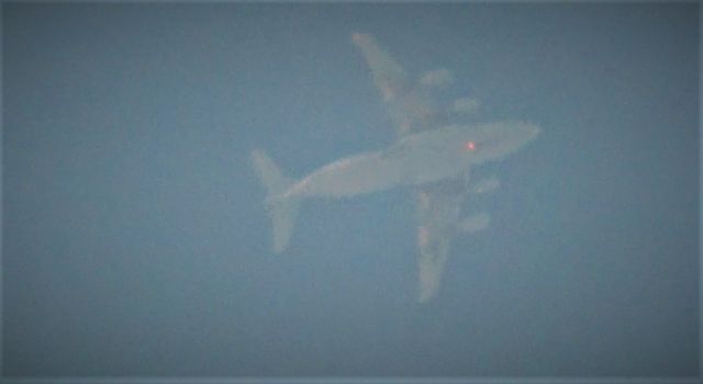 Boeing Globemaster III — - Air mobility command c17 over Fargo. 