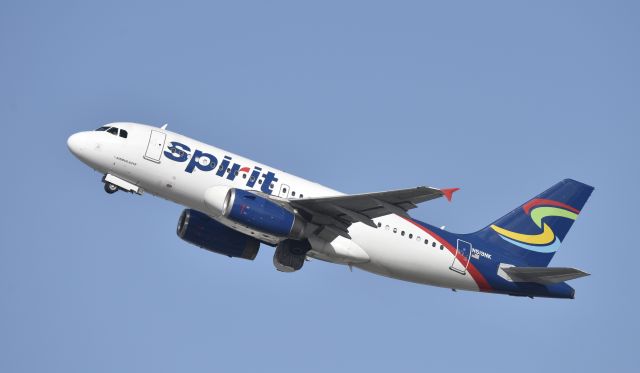 Airbus A319 (N519NK) - Departing LAX