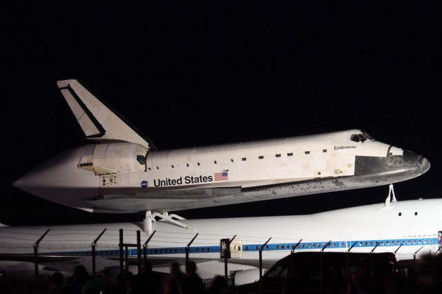 N905NA — - Space Shuttle Endeavour in Houston while riding piggyback atop a modified Boeing 747 * Wednesday, September 19th, 2012