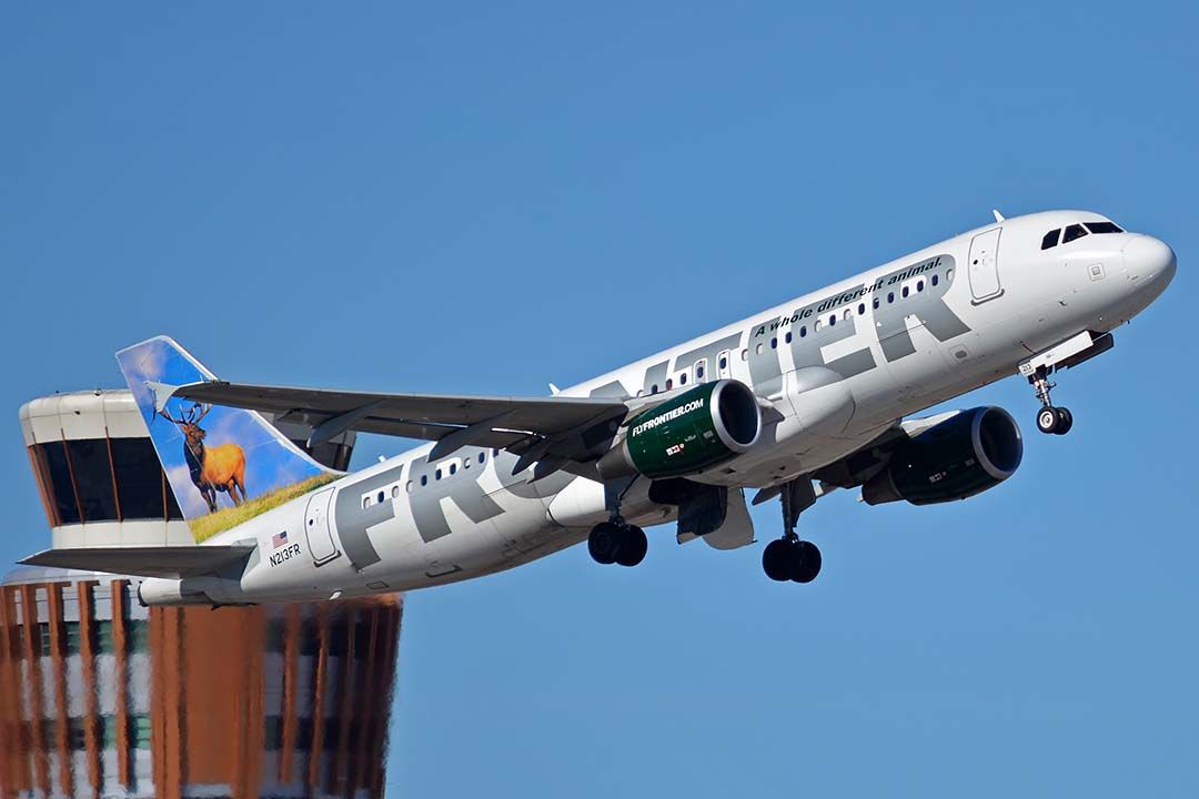 Airbus A320 (N213FR) - Frontier Airbus A320-214 N213FR Montana the Elk at Phoenix Sky Harbor on Janaury 12, 2016. It first flew as F-WWDQ on April 29, 2011. Its construction number is 4704. It was delivered to Frontier on May 19, 2011. 