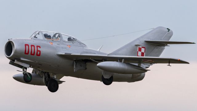 SP-YNZ — - SB LiM-2 . License built in Poland , MiG 15. Leszno , Poland . 29.08.2020