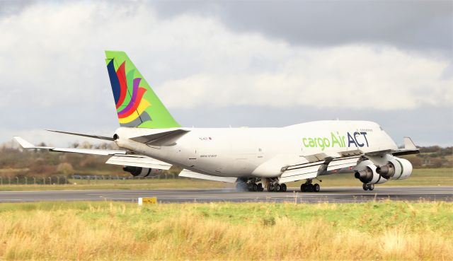 Boeing 747-400 (TC-ACF) - AirAct cargo b747-481(bdsf) tc-acf landing at shannon from istanbul 8/11/20.