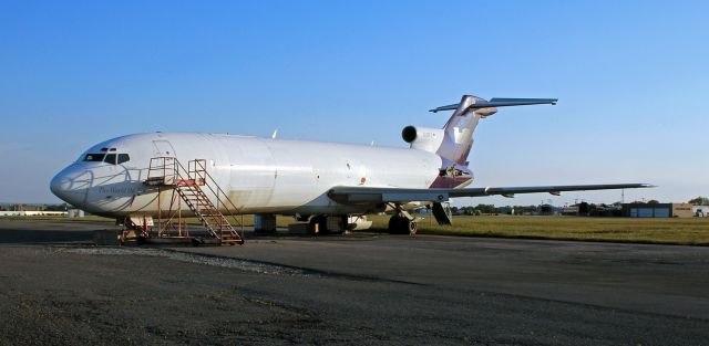 BOEING 727-200 (N268FE) - Long retired, Fed Ex's "Ginger" (N268FE), a B722, sits stripped of her titles and her engines in an isolated section of the cargo pad at Buffalo Niagara International. But she is still useful; the NFTA (Niagara Frontier Transit Authority) airport fire and police crews still use N268FE as an emergency response procedure training platform.