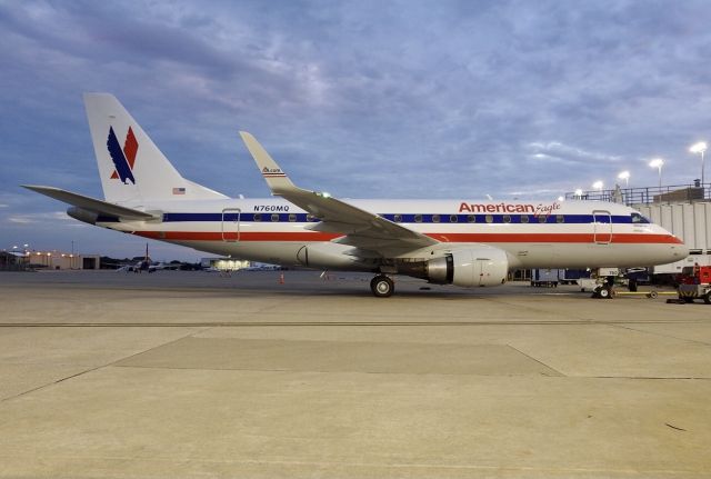 Embraer 170/175 (N760MQ) - American Eagle heritage paint scheme.