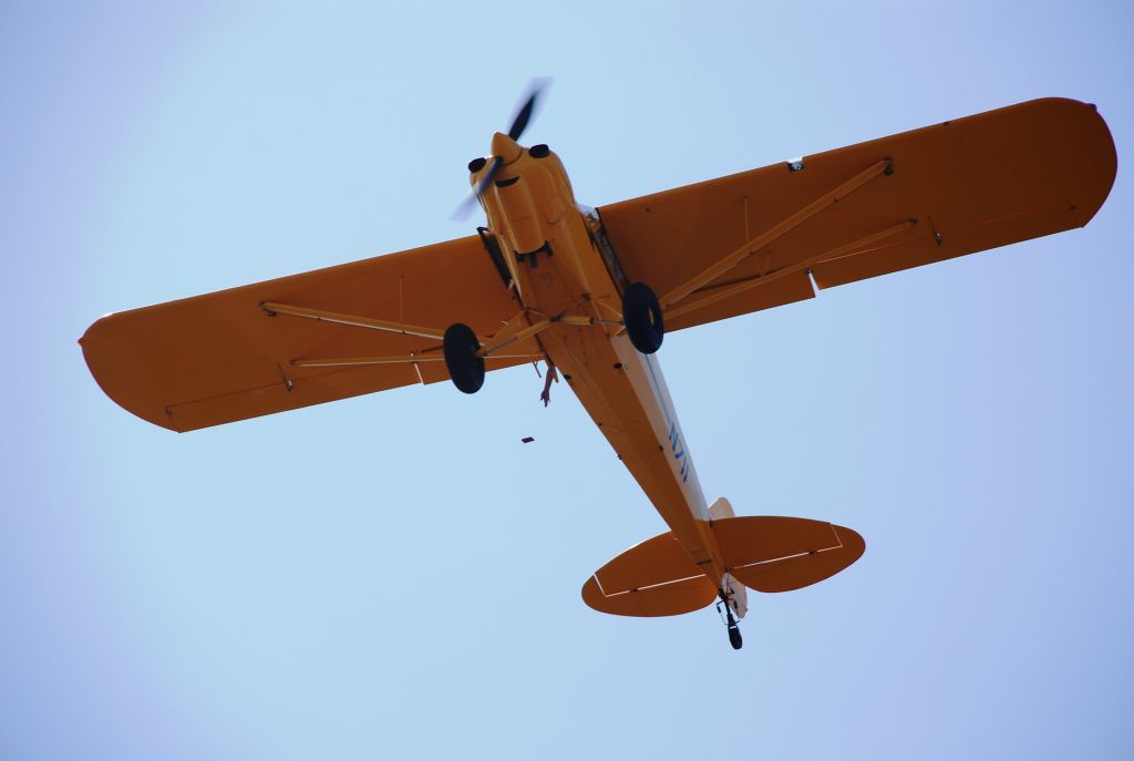 Piper L-18B Cub Special (N711) - Bomb drop competition - Customer appreciation day - Showalter Flying Service, Orlando Executive Airport