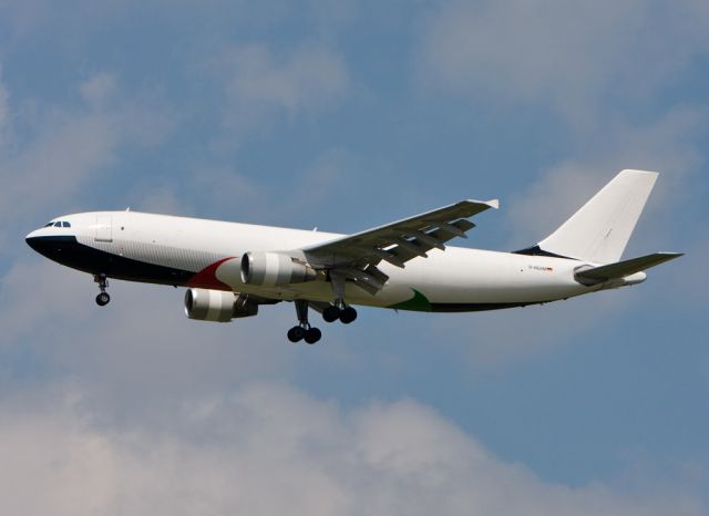 D-AEAM — - Landing approach to Leipzig. This Freighter is for DHL in the line of duty. Formerly known as under the Reg.: A&-NIN from Maximus Air Cargo
