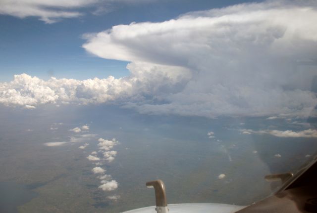 Grumman Gulfstream 1 (ZS-JIS) - Thunderstorms near Entebbe, Uganda.