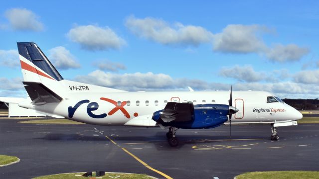 Saab 340 (VH-ZPA) - Regional Express SAAB 340B VH-ZPA (cnn 410). Wynyard Tasmania Australia. 9 August 2019.