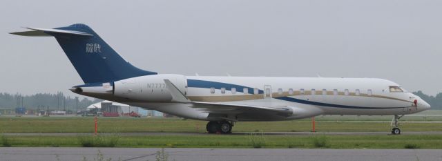 Bombardier Global Express (N7777U) - Bombardier Global 6000 (N7777U) of Shanghai Chaos Investment at YOW on 2 Jul 23.