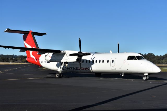 de Havilland Dash 8-300 (VH-TQK) - Qantaslink (Eastern Australia) Bombardier Dash 8-315Q VH-TQK (msn 600) at Wynyard Airport Tasmania Australia. 7 August 2023.