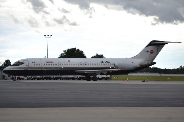 McDonnell Douglas DC-9-30 (XA-UOG) - Aeronaves TSM getting ready to taxi at KCLT - 10/27/18