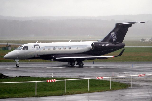 Embraer Legacy 550 (G-WLKR) - Air Charter Scotland Legacy 500 taxiing to depart rwy 24 on 6-Mar-19 heading for EGSS as EDC104.