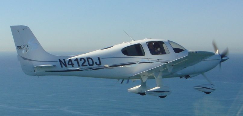 Cirrus SR-22 (N412DJ) - Over the Pacific Ocean off the coast of San Diego