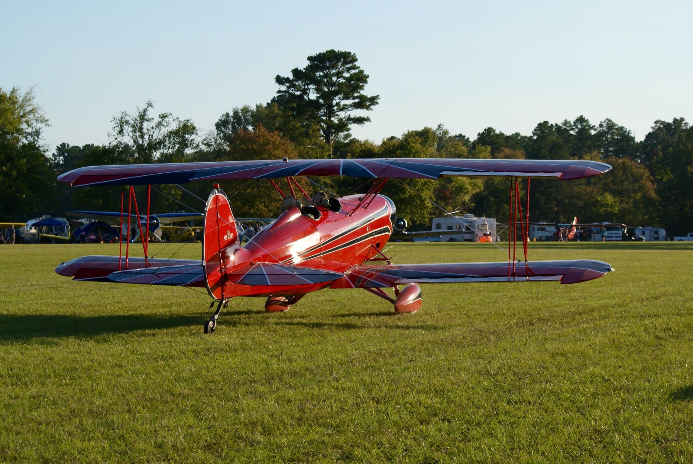 GREAT LAKES Sport Trainer (N161GL) - Sport Trainer biplane taxiing out at Reklaw 2013