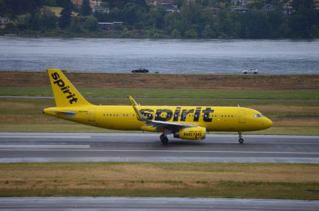 Airbus A320 (N644NK) - NKS1430 departing on 10L for Las Vegas (KLAS/LAS).