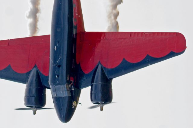 — — - Matt Younkin’s Twin Beech 18 “Elephant Waltz” at the 2013 Stuart, FL Airshow. Needs to be rotated 90 clockwise.