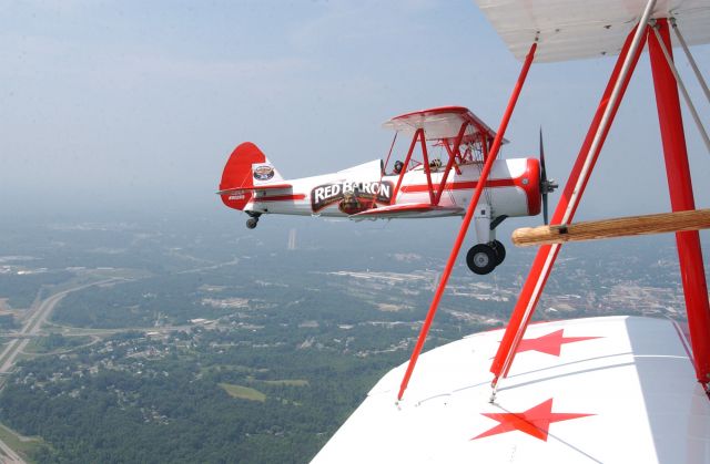 N802RB — - Red Baron Pizza Boeing flying over Danville Va.6-9-04