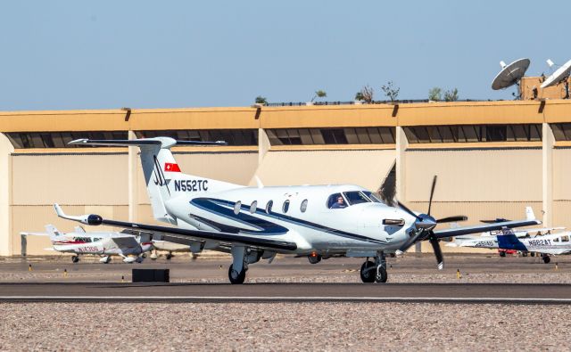 Pilatus PC-12 (N552TC) - Spotted at Scottsdale on May-3-2020