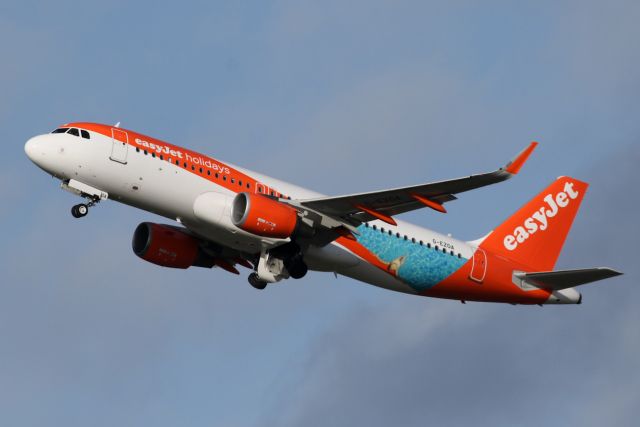 Airbus A320 (G-EZOA) - EZY1951 off to Geneva in an “easyJet holidays” schemed plane.