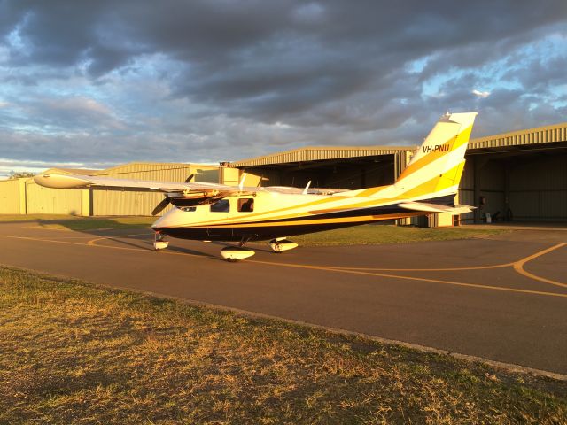VH-PNU — - AT sunset at Archerfield Airport