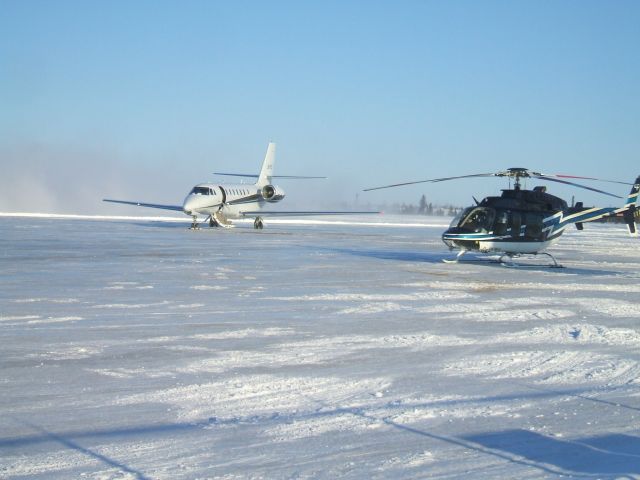 LN-SSS — - Parked on ramp Woodward Aviation F.B.O. Goose Airport NL .. Jan18 /09