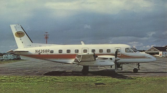 Embraer EMB-110 Bandeirante (N4268R) - scanned from postcardbr /New York Air