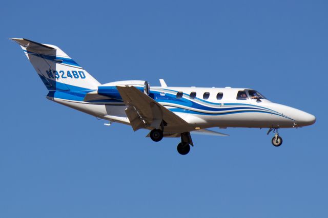 Cessna Citation CJ1 (N324BD) - Short final for 5R at KYIP.  Gorgeous, perfectly clear spring afternoon. 