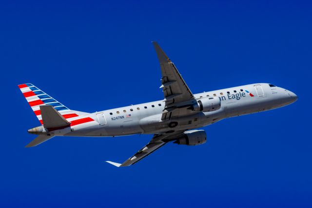 Embraer 175 (N247NN) - An American Airlines ERJ175 taking off from PHX on 2/10/23 during the Super Bowl rush. Taken with a Canon R7 and Canon EF 100-400 II L lens.