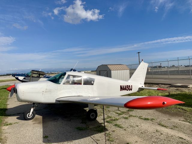 Piper Cherokee (N4450J) - Parked at ESCAP after a flight with the owner. 