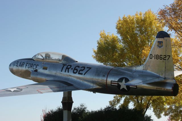 Lockheed T-33 Shooting Star (N018627) - Fall Colors at the EAA Museum Grounds