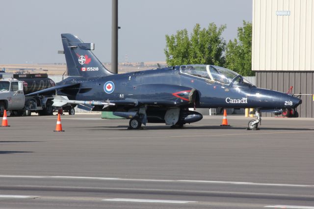Boeing Goshawk (15-5218) - BAE Hawk at DIA on 9-8-2012 dressed up in blue Canadian training livery. They are based at CFB Moose Jaw.