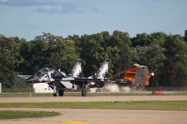 — — - Mig 29 Arrival & Drag Chute Depolyment....