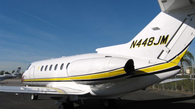 Hawker 800 (N448JM) - parked at Santa Ana