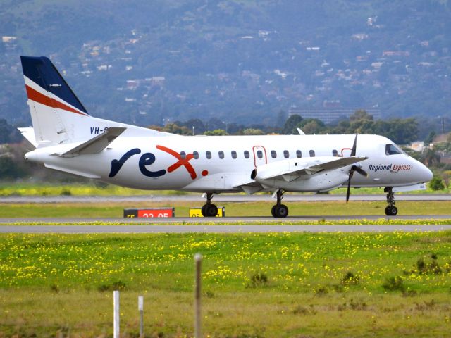 Saab 340 (VH-OLL) - On taxi-way for take off on runway 05. Thursday 12th July 2012.