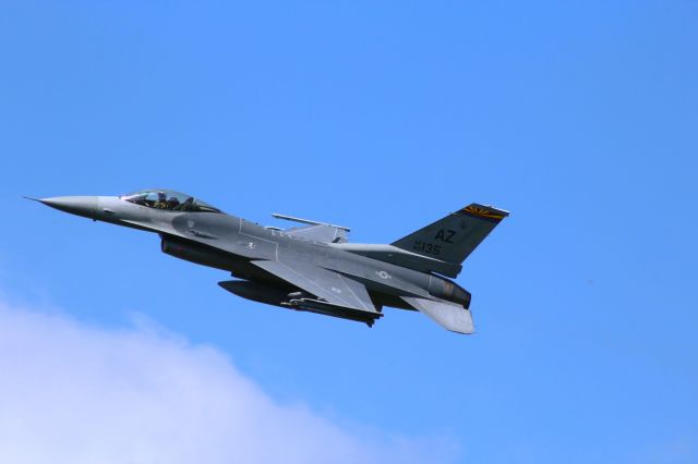 Lockheed F-16 Fighting Falcon (AFR89135) - The162nd Fighter Wing from sunny Tuscon AZ spent 2 weeks at Volk Field WI - training the 1st week and participating in the major Northern Lightning 2 Combat Exercise the following week. The exercise ran from Aug 8-19 2022